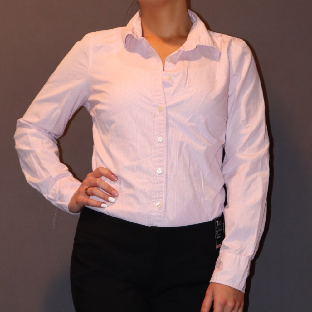 J.Crew Pink/White Polo